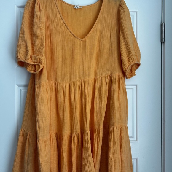 a.n.a Dresses & Skirts - a.n.a Women's Mustard Midi Dress